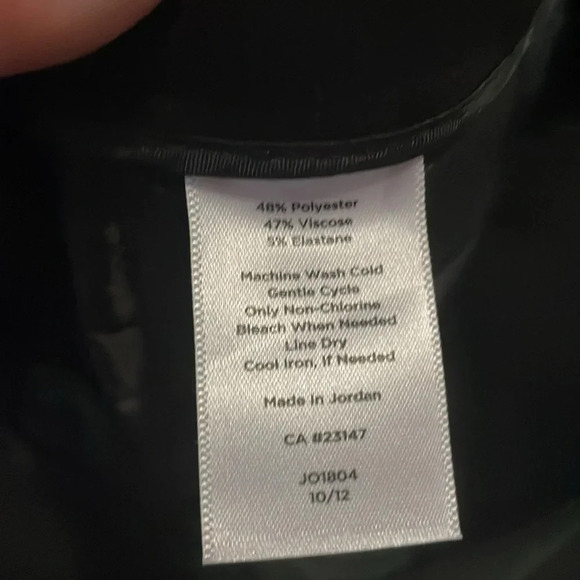 Talbots Curvy fit Flare pant trousers Black Women’s size 8 Business casual - Picture 12 of 14